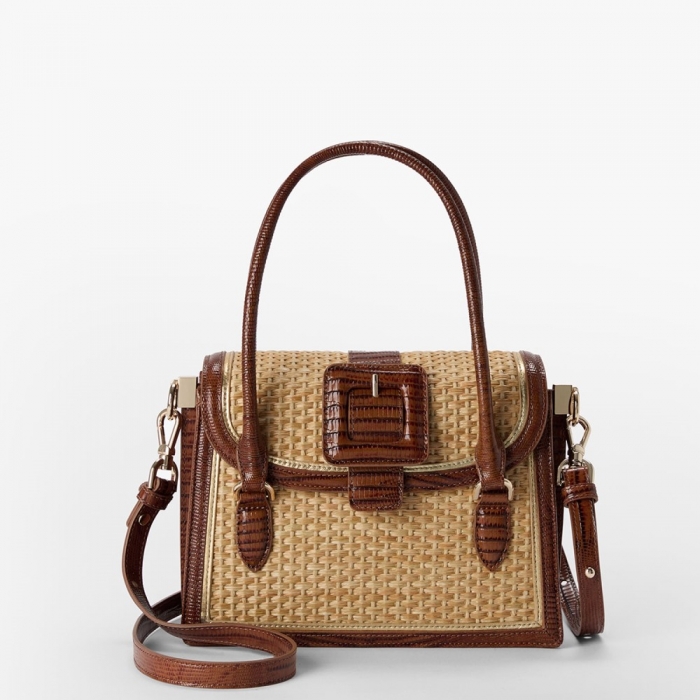 Brahmin Small Hallie - Caramel Jardim