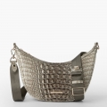 Brahmin Percy Leather Crossbody - Timeless Taupe Ombre Melbourne