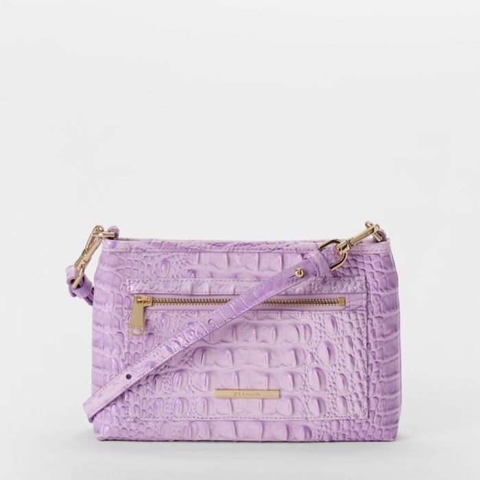 Brahmin Vida Leather Crossbody - Gentle Lavender Melbourne