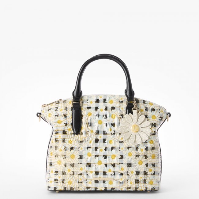 Brahmin Duxbury Leather Satchel - Multi Petaline