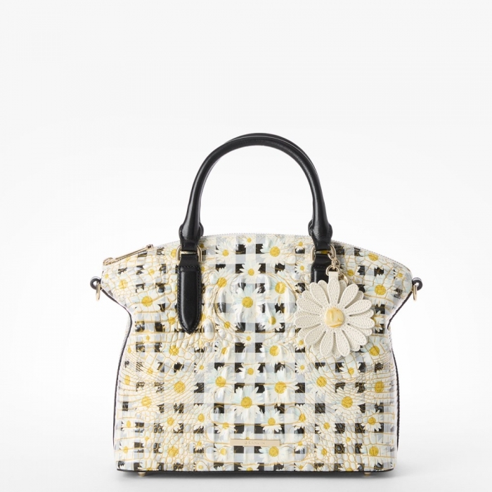 Brahmin Duxbury Leather Satchel - Multi Petaline