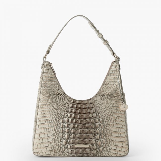 Brahmin Tabitha Leather Shoulder Bag - Timeless Taupe Ombre Melbourne