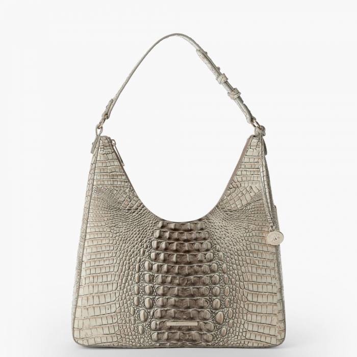 Brahmin Tabitha Leather Shoulder Bag - Timeless Taupe Ombre Melbourne