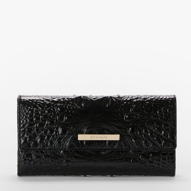 Brahmin Cordelia Leather Wallet - Black Melbourne