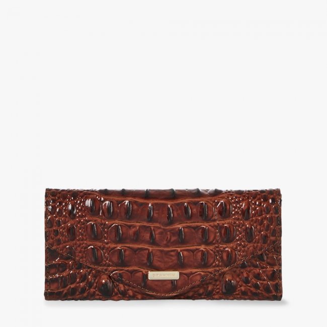 Brahmin Veronica Leather Wallet - Pecan Melbourne