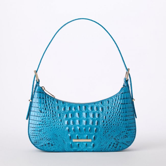 Brahmin Kyrie Leather Shoulder Bag - Vibrant Azure