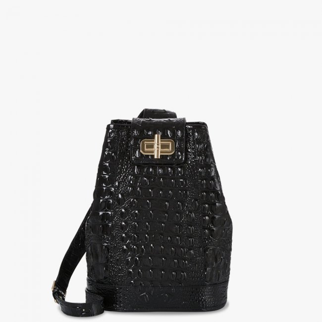 Brahmin Maddie Bucket Bag - Black Melbourne