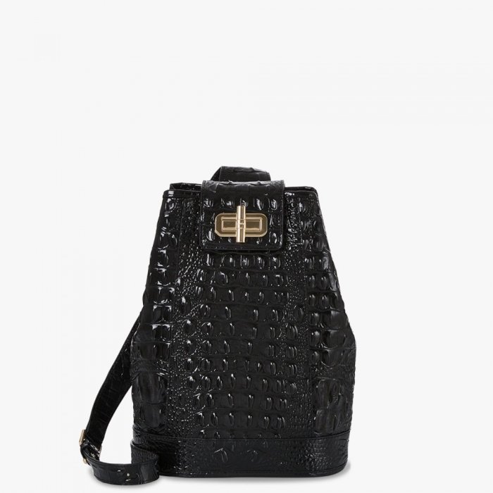 Brahmin Maddie Bucket Bag - Black Melbourne