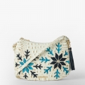 Brahmin Shayna Leather Crossbody - Snowball Snowdrift
