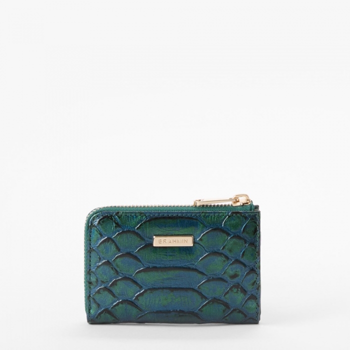Brahmin Anita Leather Wallet - Evergreen Kalopsia