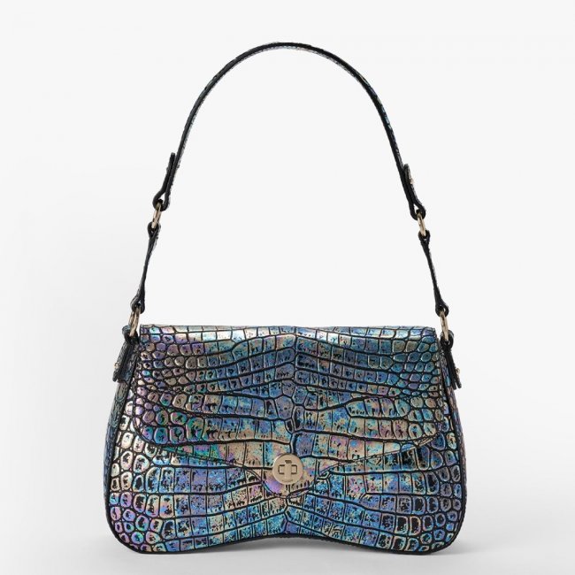 Brahmin Nerida Leather Shoulder Bag - Black Galexia