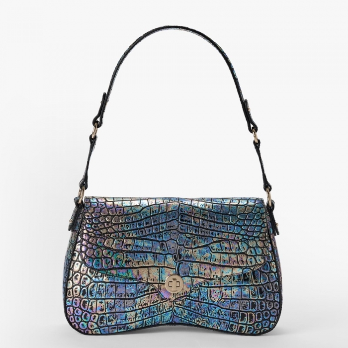 Brahmin Nerida Leather Shoulder Bag - Black Galexia