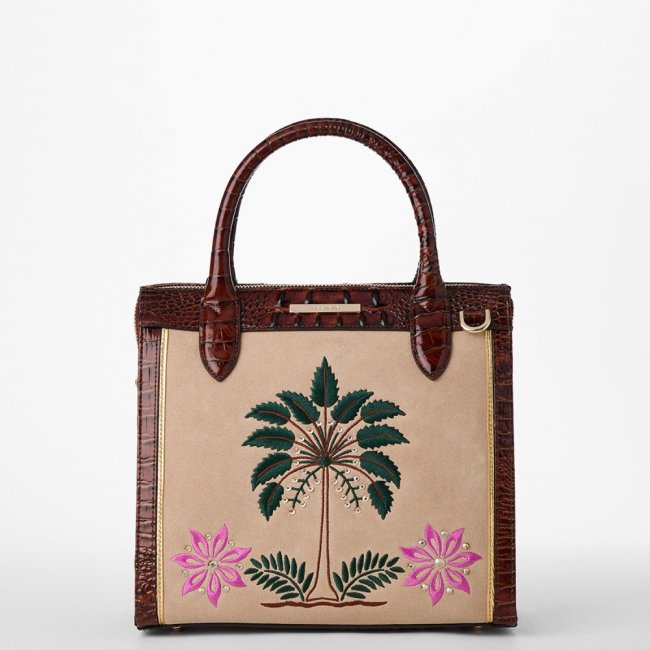 Brahmin Small Caroline - Pecan Palawan