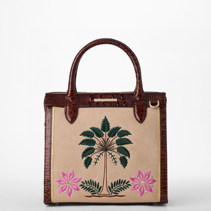 Brahmin Small Caroline - Pecan Palawan