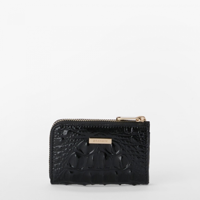 Brahmin Anita Leather Wallet - Black Melbourne