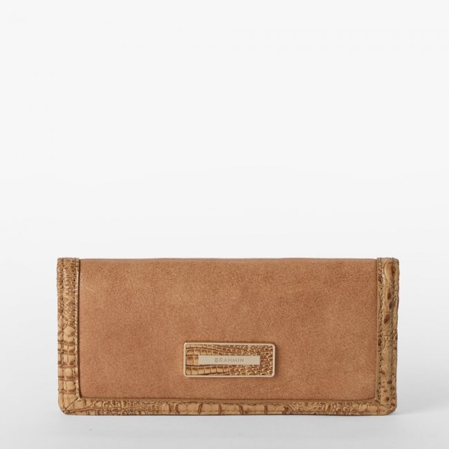 Brahmin Ady Leather Wallet - Tiramisu Adrift