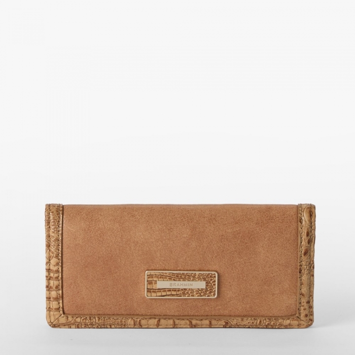 Brahmin Ady Leather Wallet - Tiramisu Adrift
