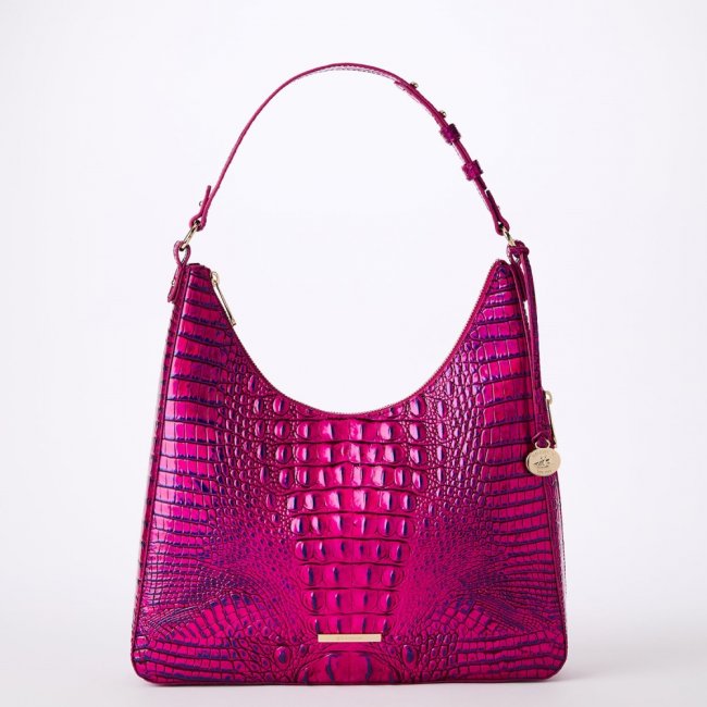 Brahmin Tabitha Leather Shoulder Bag - Voltage Violet