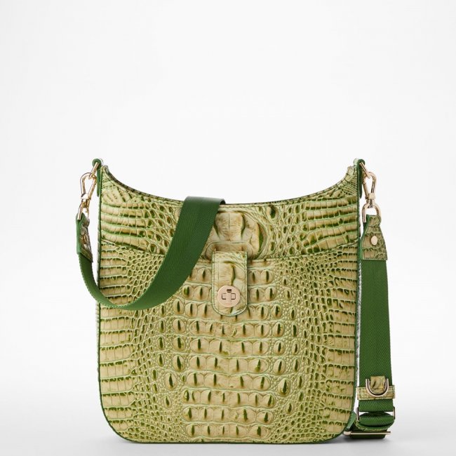 Brahmin Leia Leather Crossbody - Fern Melbourne
