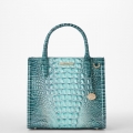 Brahmin Small Caroline Leather Satchel - Spearmint Ombre Melbourne