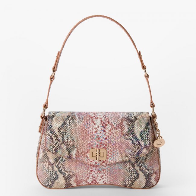 Brahmin Nerida Leather Shoulder Bag - Multi Skyterra