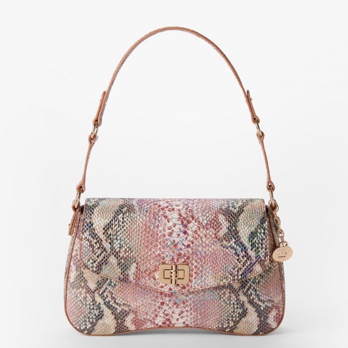 Brahmin Nerida Leather Shoulder Bag - Multi Skyterra
