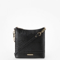 Brahmin Katie Leather Crossbody - Black Hematite
