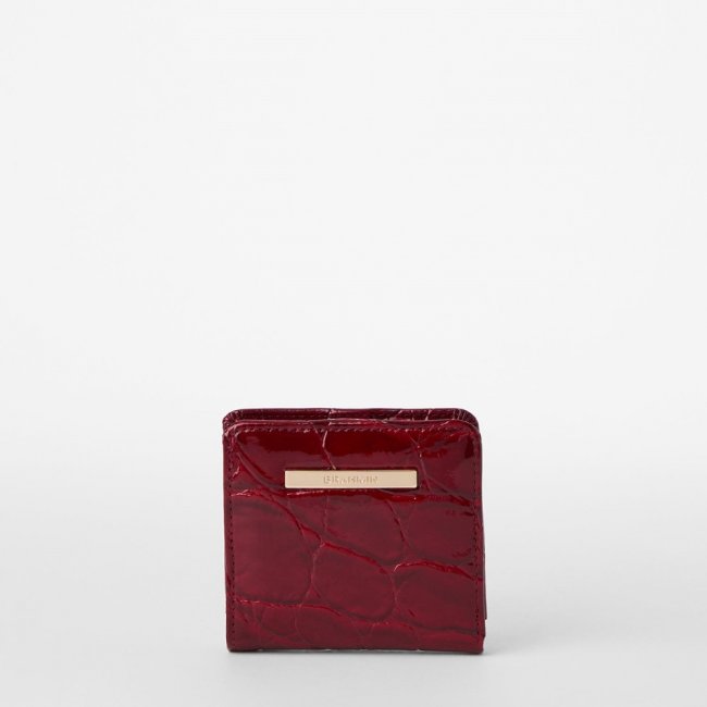 Brahmin Jane Leather Wallet - Red Claudine