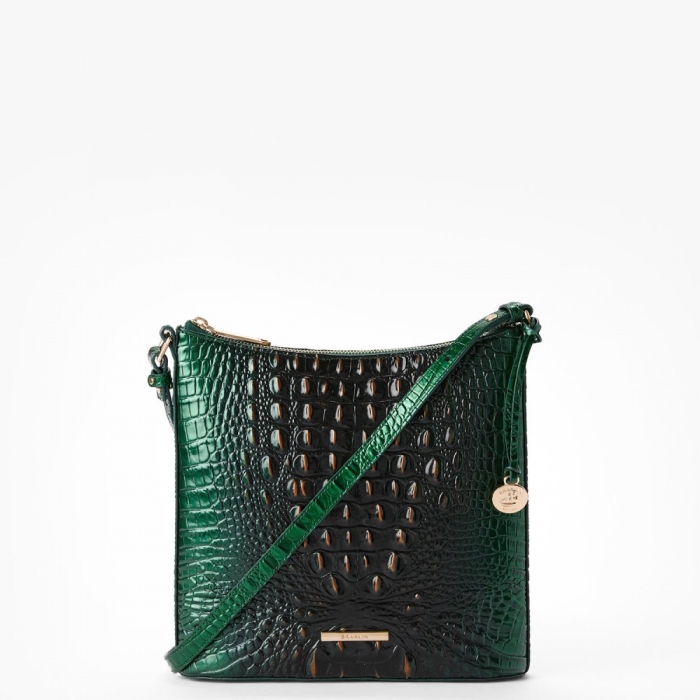 Brahmin Katie Leather Crossbody - Evergreen Ombre