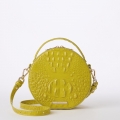 Brahmin Lane Leather Crossbody - Chartreuse Melbourne