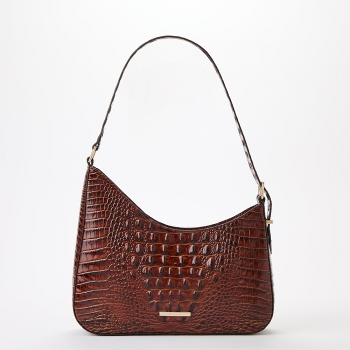 Brahmin Abbott Leather Shoulder Bag - Pecan Melbourne