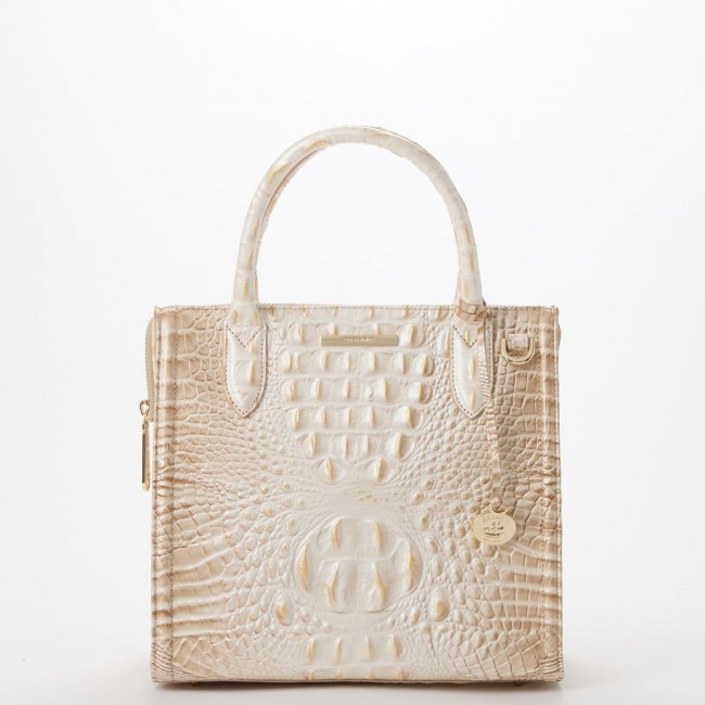 Brahmin Small Caroline Leather Satchel - Contour Melbourne