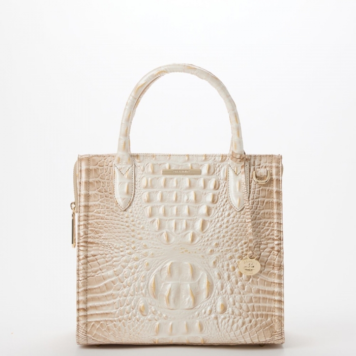 Brahmin Small Caroline Leather Satchel - Contour Melbourne