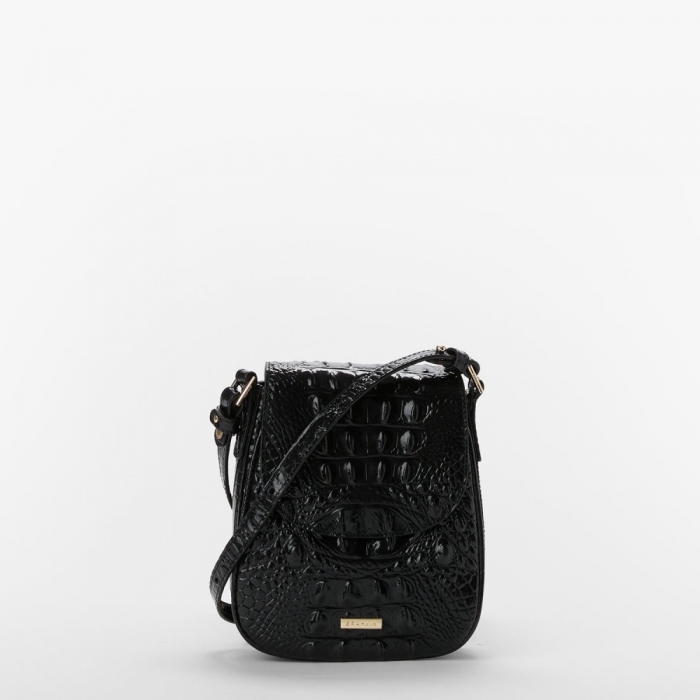 Brahmin Everlee Crossbody - Black Melbourne