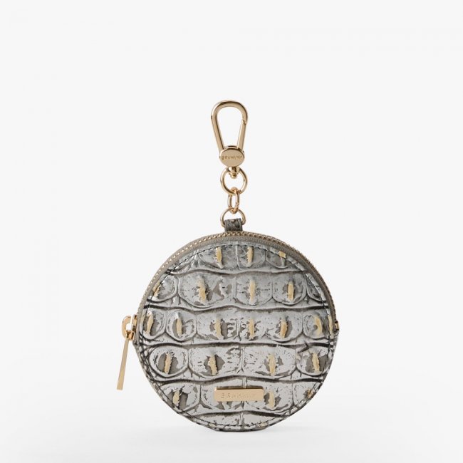 Brahmin Circle Coin Purse - Chrome Melbourne