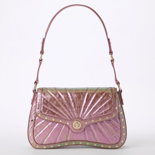 Brahmin Nerida Leather Shoulder Bag - Rose Gold Alectrona