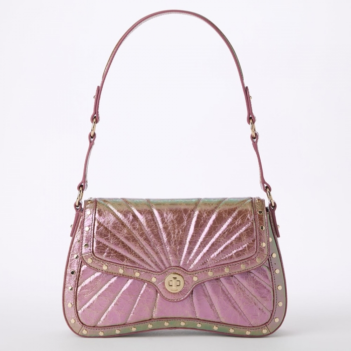 Brahmin Nerida Leather Shoulder Bag - Rose Gold Alectrona