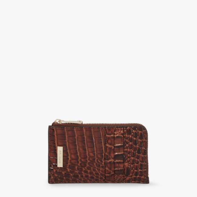 Brahmin Lennon Leather Wallet - Pecan Melbourne