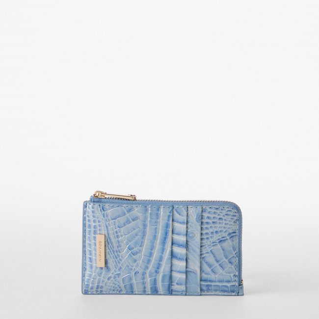 Brahmin Lennon Leather Wallet - Heavenly Blue Melbourne