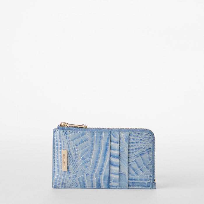 Brahmin Lennon Leather Wallet - Heavenly Blue Melbourne
