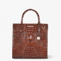 Brahmin Caroline Leather Satchel - Pecan Melbourne