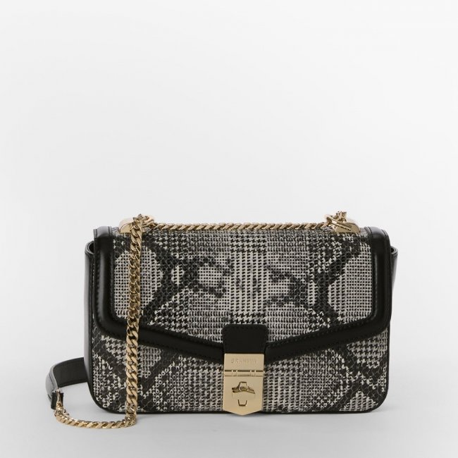 Brahmin Rosa Leather Crossbody - Black Spark