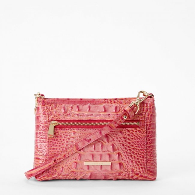 Brahmin Vida Leather Crossbody - Coral Snapdragon Melbourne