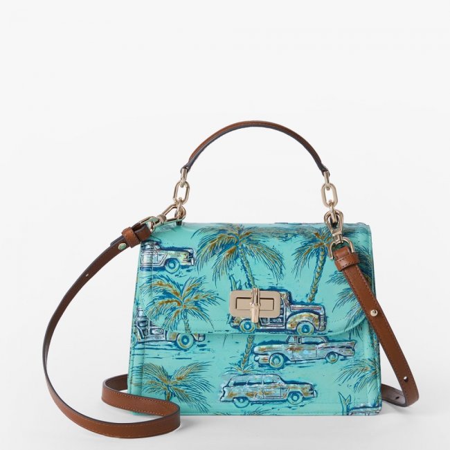 Brahmin Small Hallie - Tropic Blue Copa Cabana