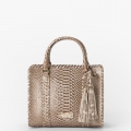Brahmin Cami Leather Satchel - Timeless Taupe Gisela