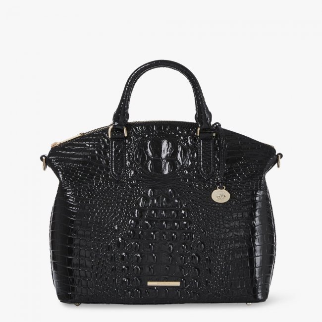 Brahmin Large Duxbury Leather Satchel - Black
