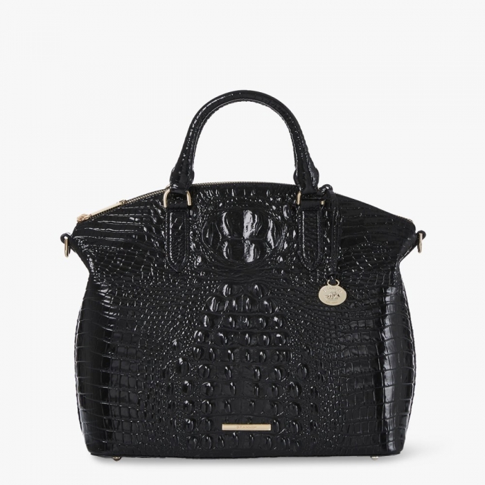 Brahmin Large Duxbury Leather Satchel - Black