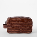 Brahmin Dylan Leather Toiletry Case - Chestnut Baypoint