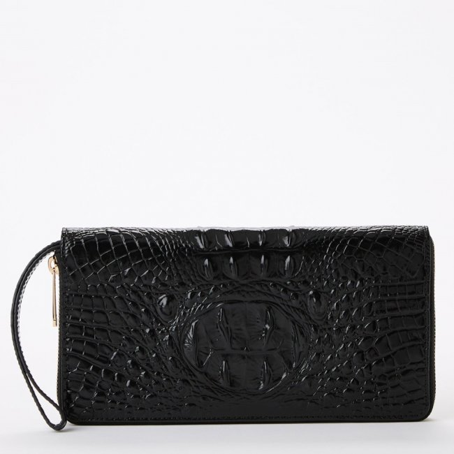 Brahmin Skyler Leather Clutch - Black Melbourne