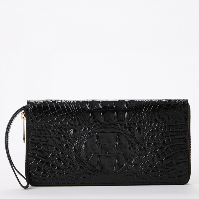Brahmin Skyler Leather Clutch - Black Melbourne